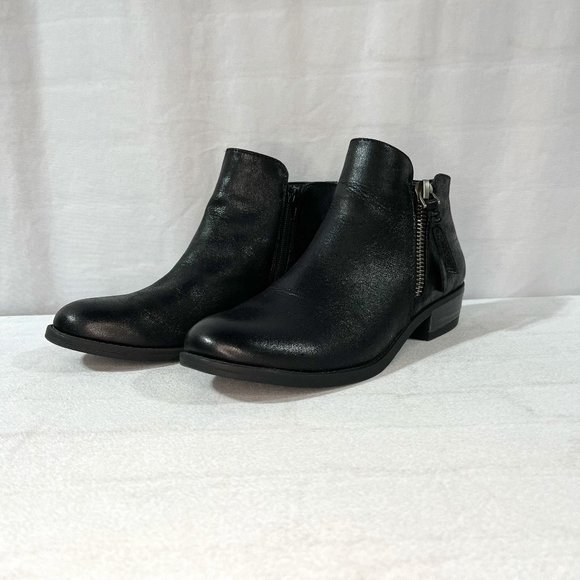 Women's Madeline Girl Black Ankle Boots, Size 9 - Picture 1 of 8
